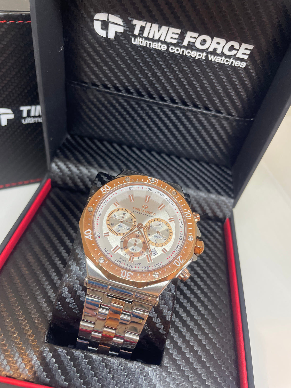 RELOJ TIME FORCE Status Chrono SKU: TF5025MAR-02M