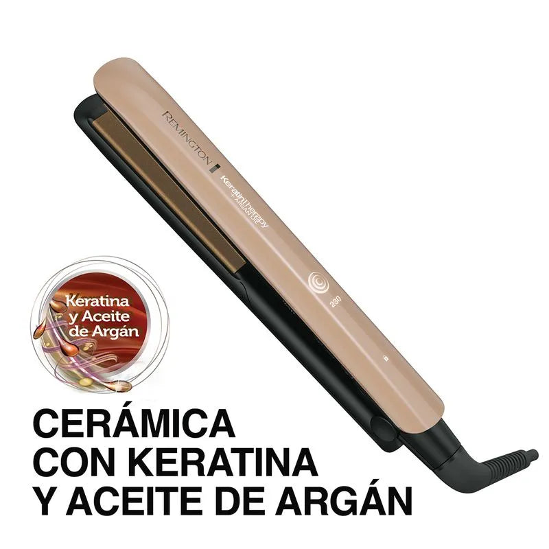 Plancha Alisadora Remington Keratina y Aceite de Argán S8599 - Casiolandia