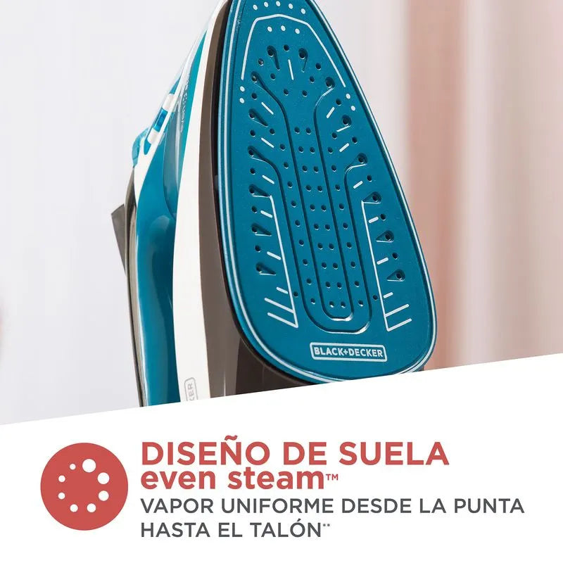 Plancha de Vapor Black+Decker SmartSteam con Suela Cerámica ICR1924