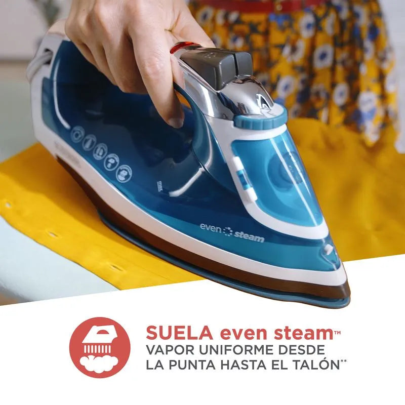 Plancha de Vapor Black+Decker SmartSteam con Suela Cerámica ICR1924