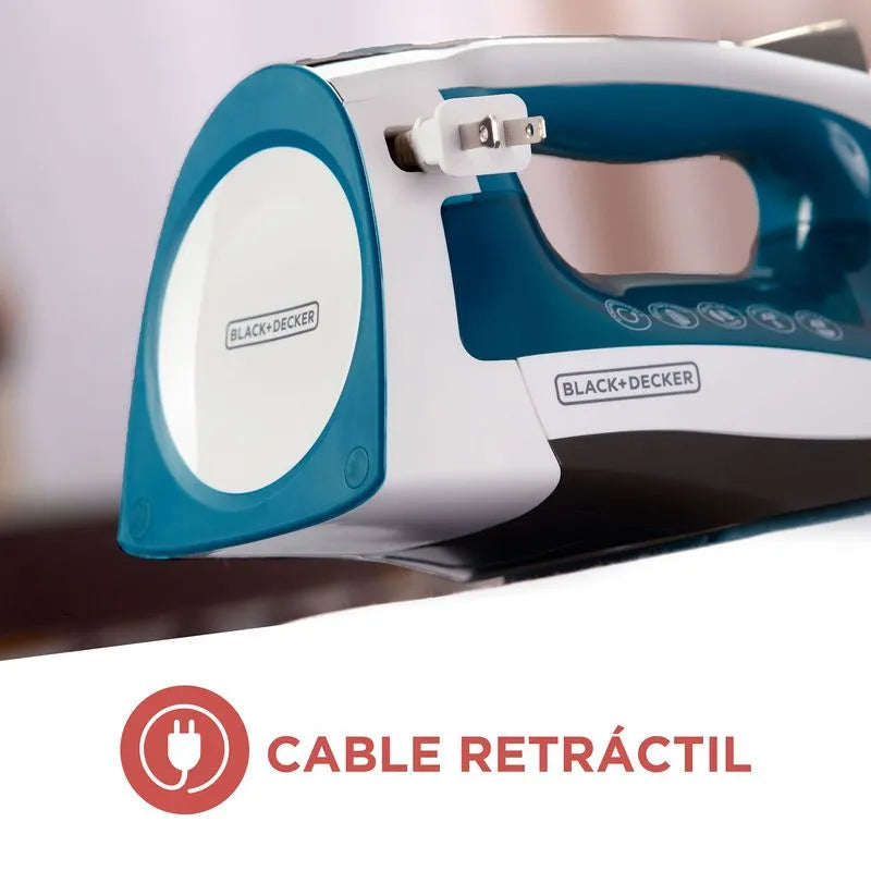 Plancha de Vapor Black+Decker SmartSteam con Suela Cerámica ICR1924