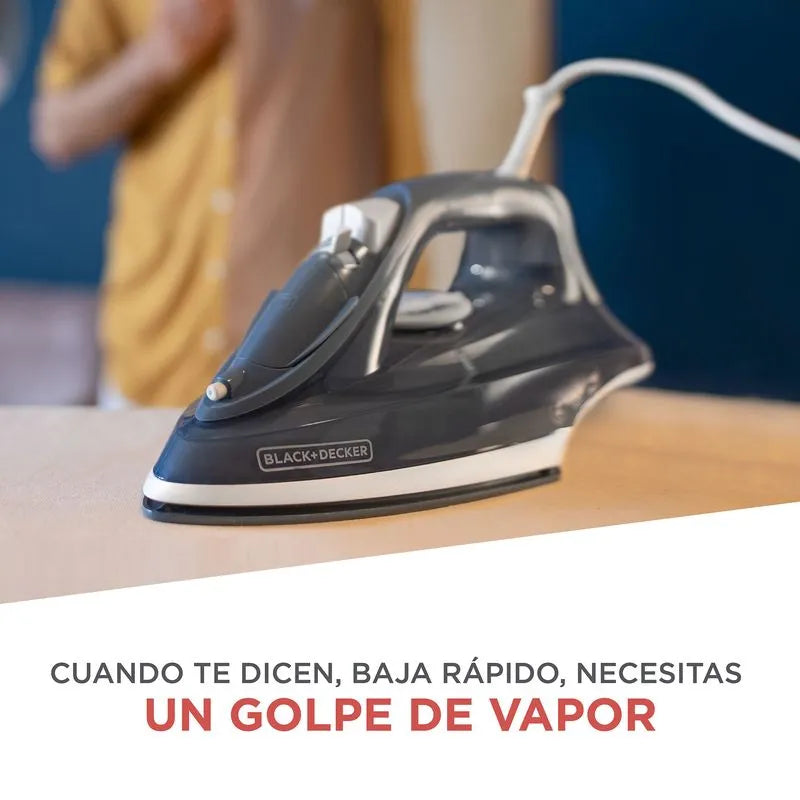 Plancha de Vapor Black + Decker Golpe de Vapor, Azul IRBD300