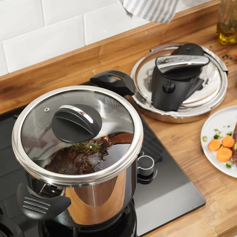 Olla a Presión Abre Fácil en Acero Inoxidable 6 LITROS