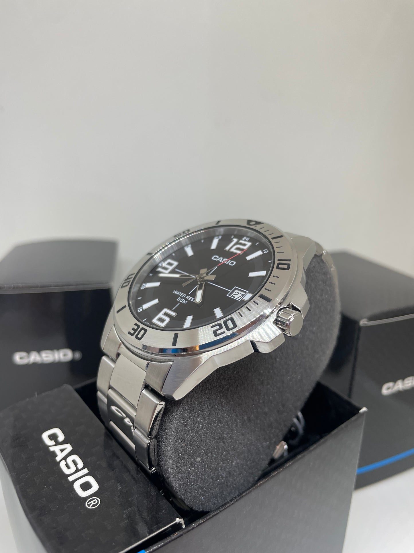 RELOJ CASIO MTC100D PLATEADO