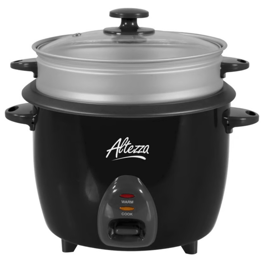 Olla Arrocera Altezza 1.8 Lb Con Vaporera Negra Arc-s180bl