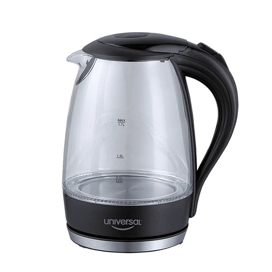 Tetera eléctrica de vidrio 1.7L 1000W