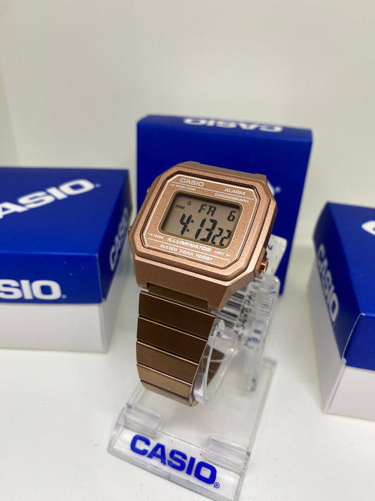 RELOJ CASIO B650 oro rosa - Casiolandia