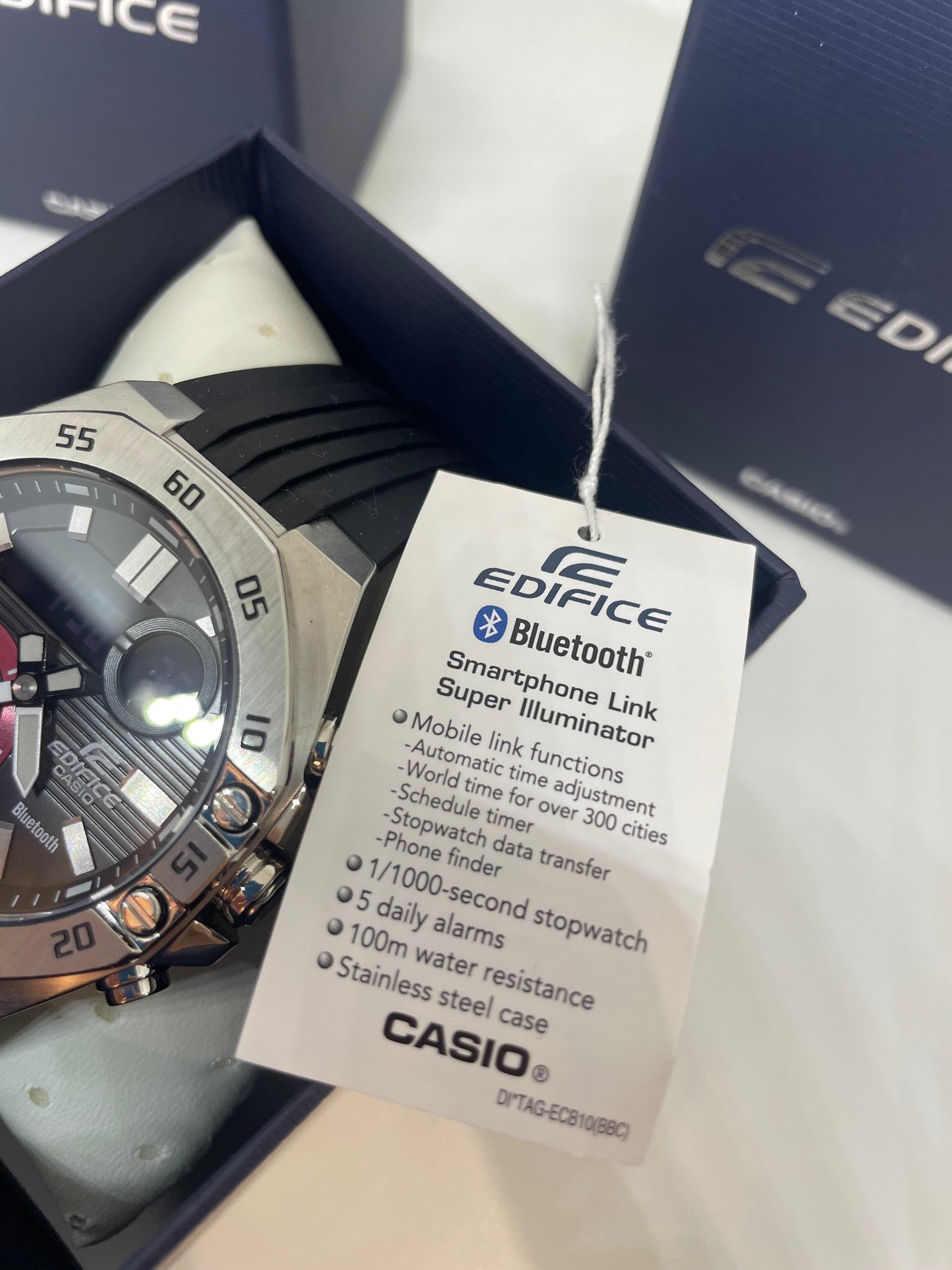 RELOJ CASIO EDIFICE ECB-10P - Casiolandia