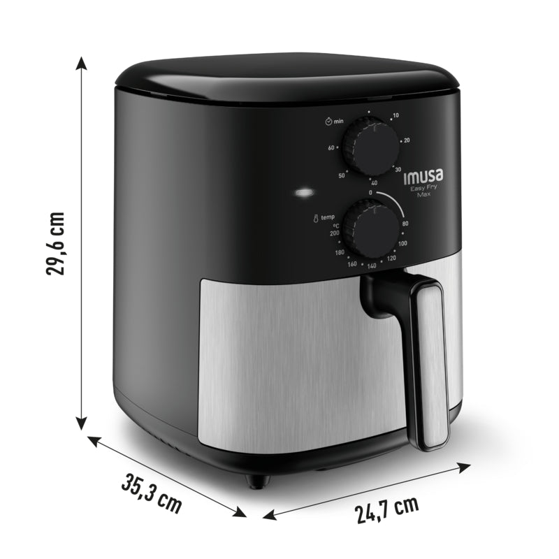 Freidora de aire IMUSA Max 5L mecánica inox