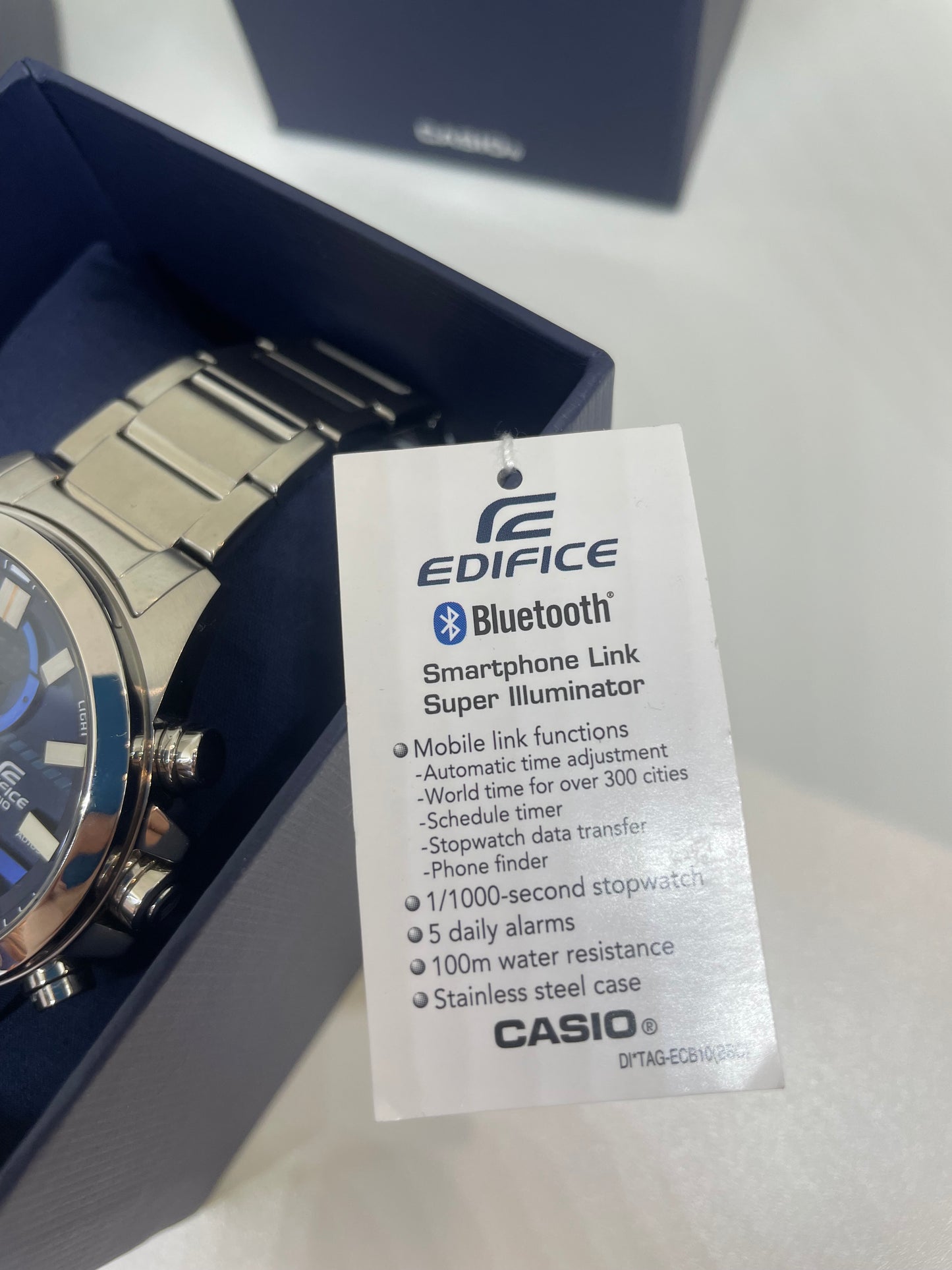 RELOJ CASIO EDIFICE  ECB30D - Casiolandia