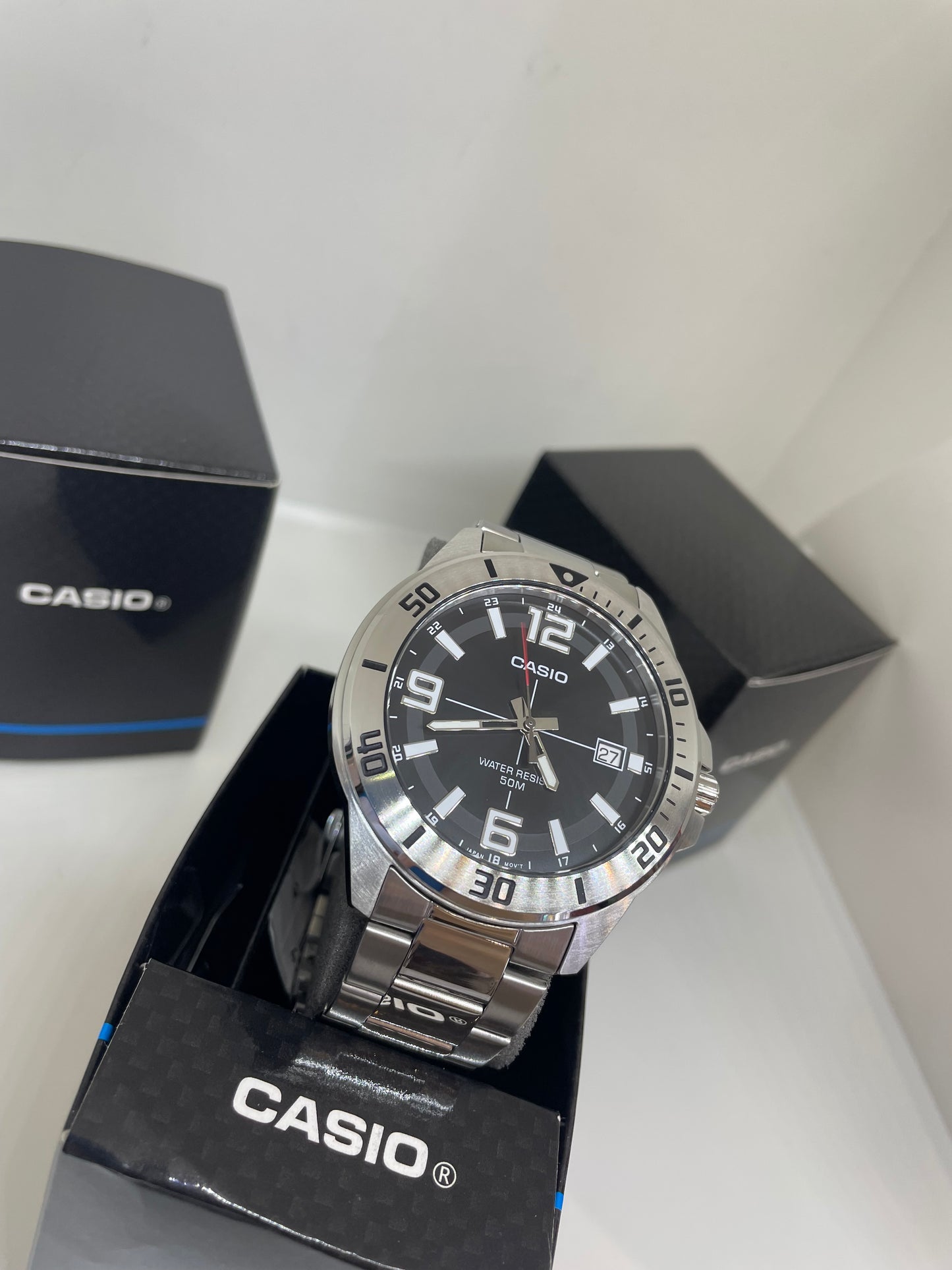 RELOJ CASIO MTC100D PLATEADO