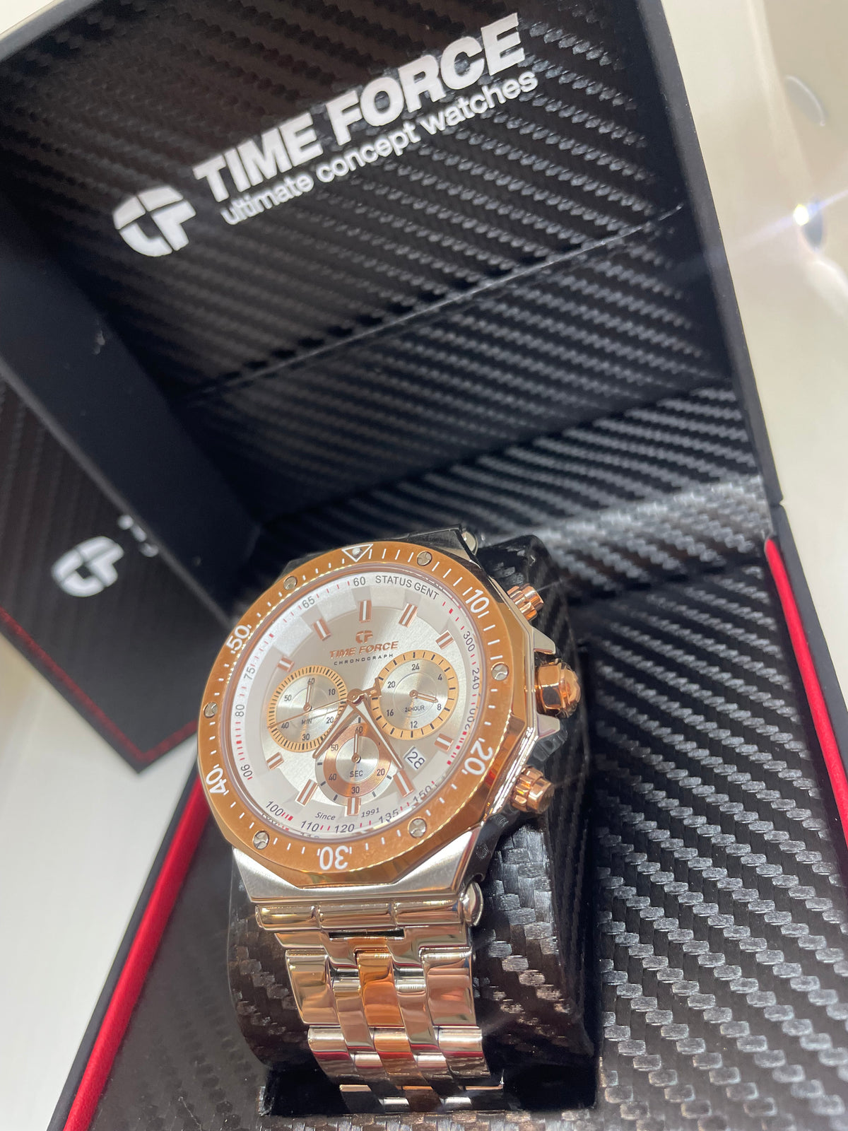 RELOJ TIME FORCE Status Chrono SKU: TF5025MAR-02M