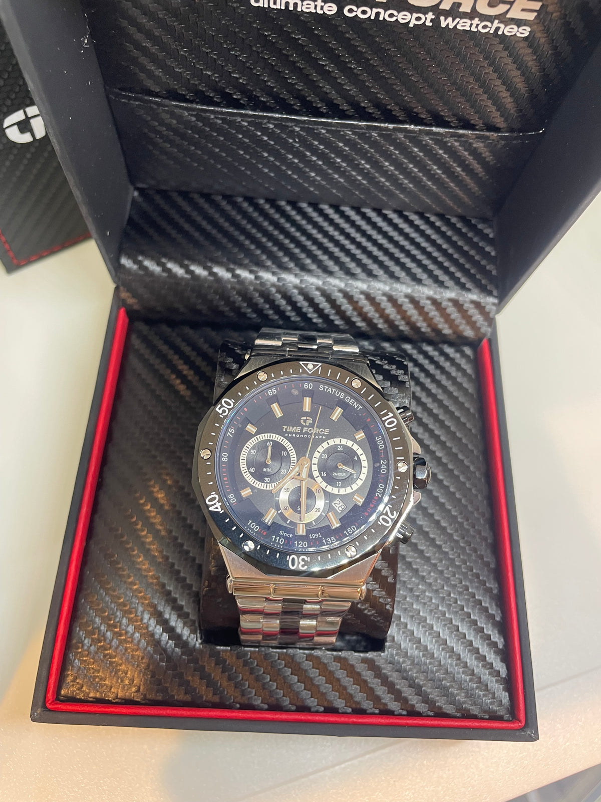 RELOJ TIME FORCE Status Chrono SKU: TF5025MAR-02M
