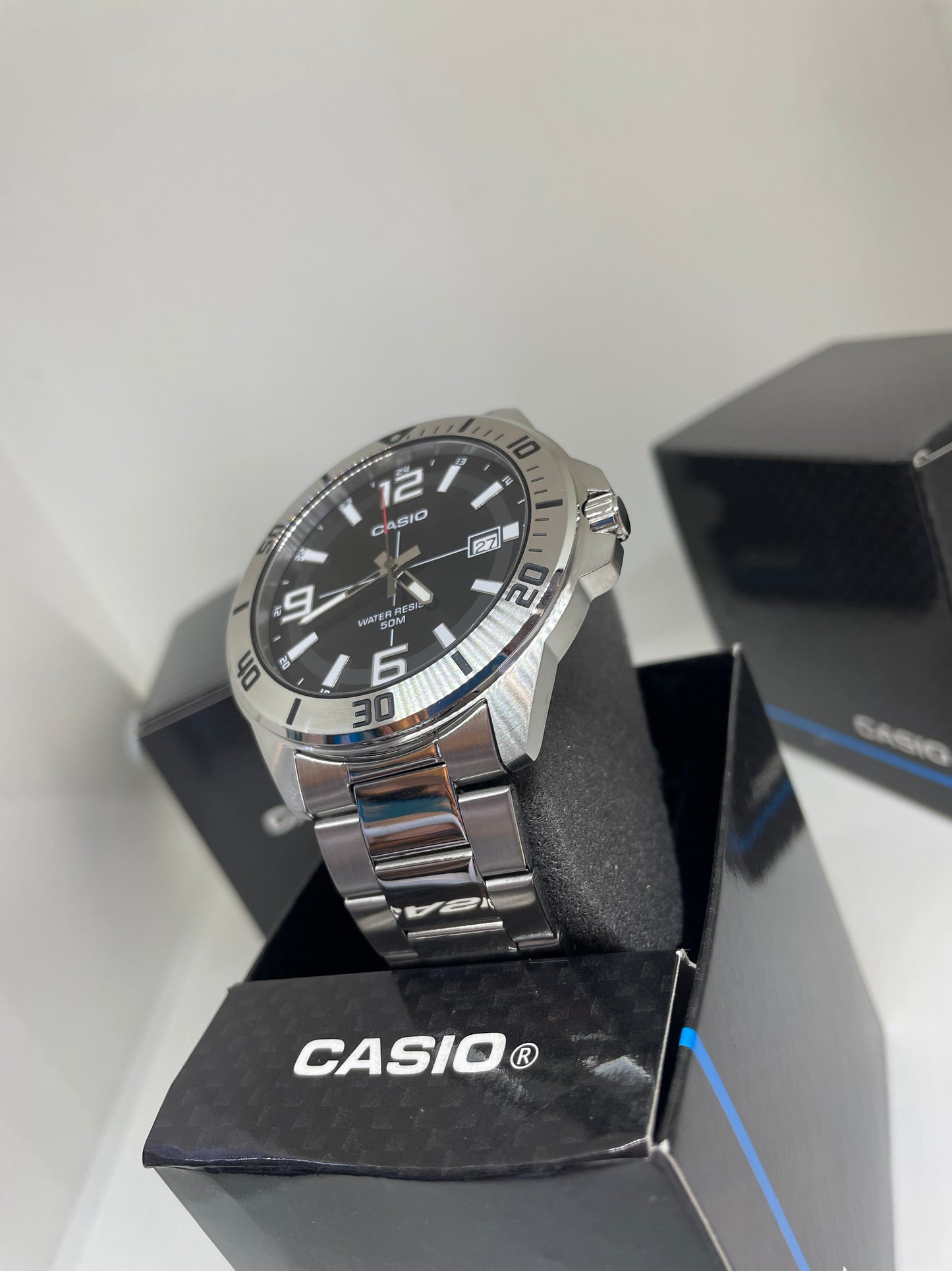 RELOJ CASIO MTC100D PLATEADO