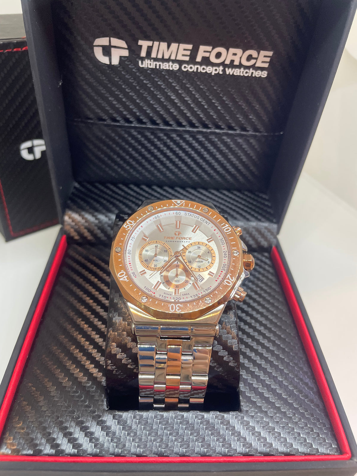 RELOJ TIME FORCE Status Chrono SKU: TF5025MAR-02M