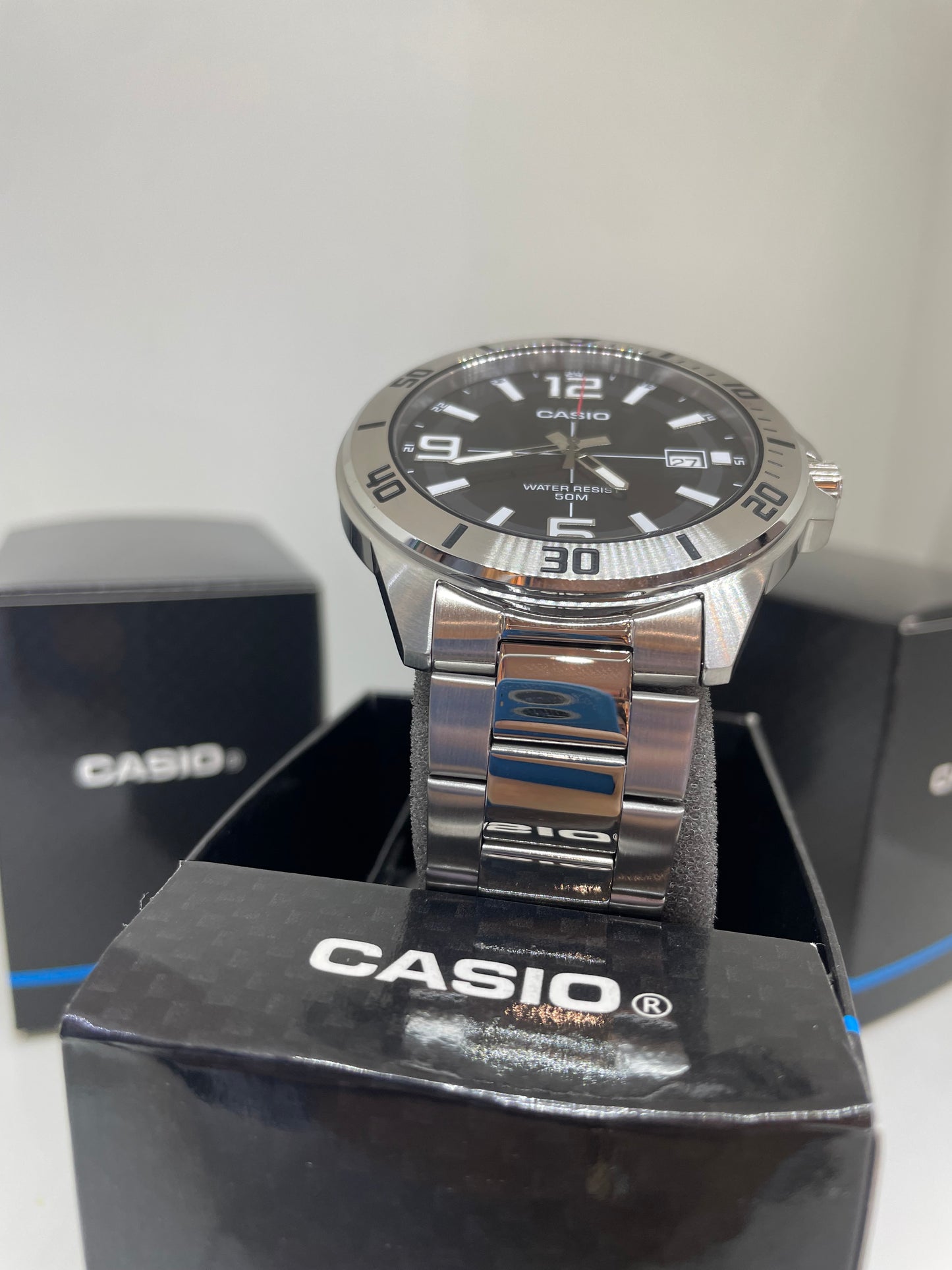 RELOJ CASIO MTC100D PLATEADO