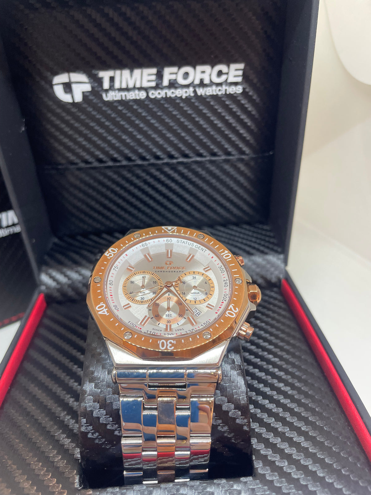 RELOJ TIME FORCE Status Chrono SKU: TF5025MAR-02M