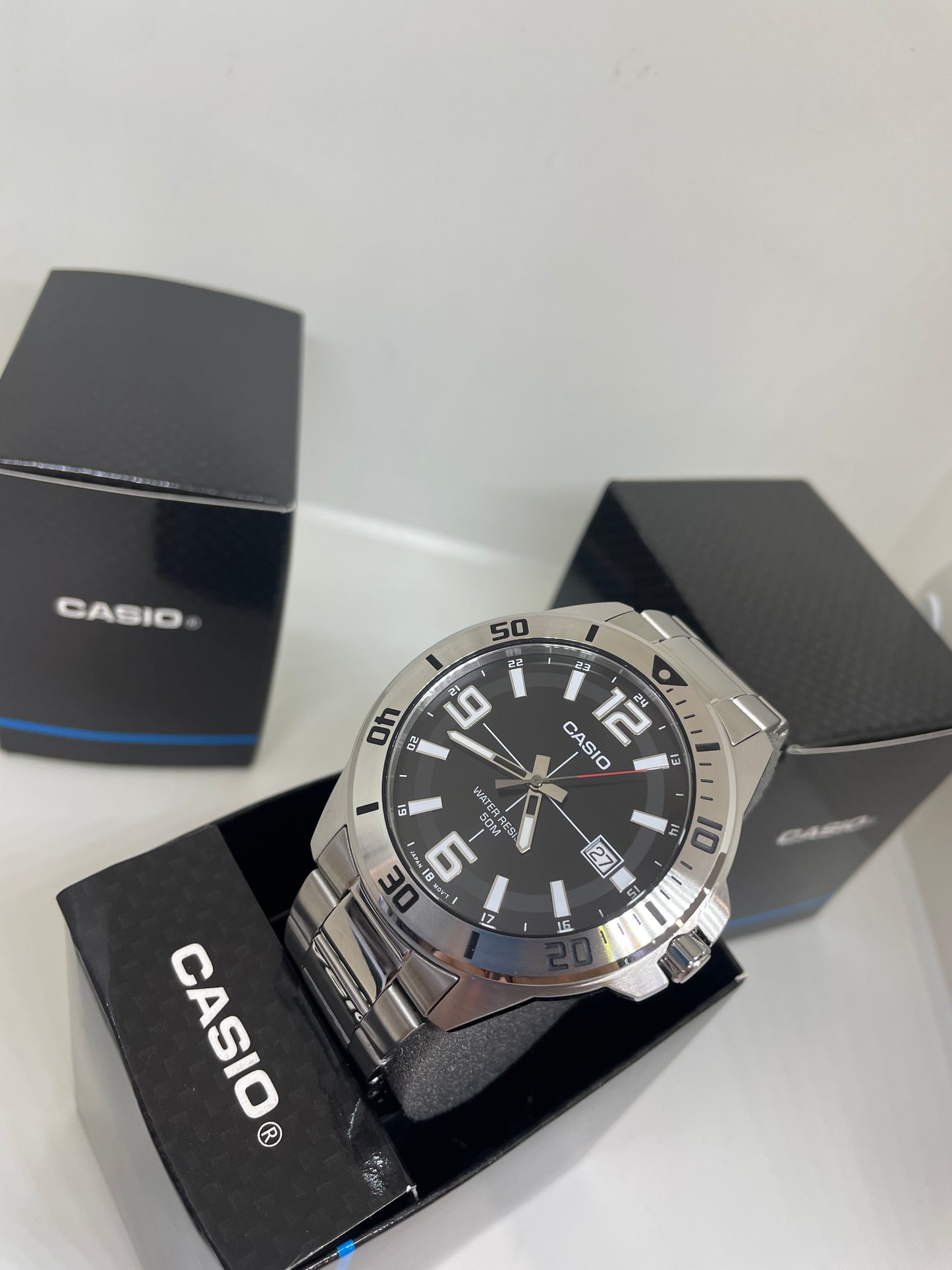 RELOJ CASIO MTC100D PLATEADO