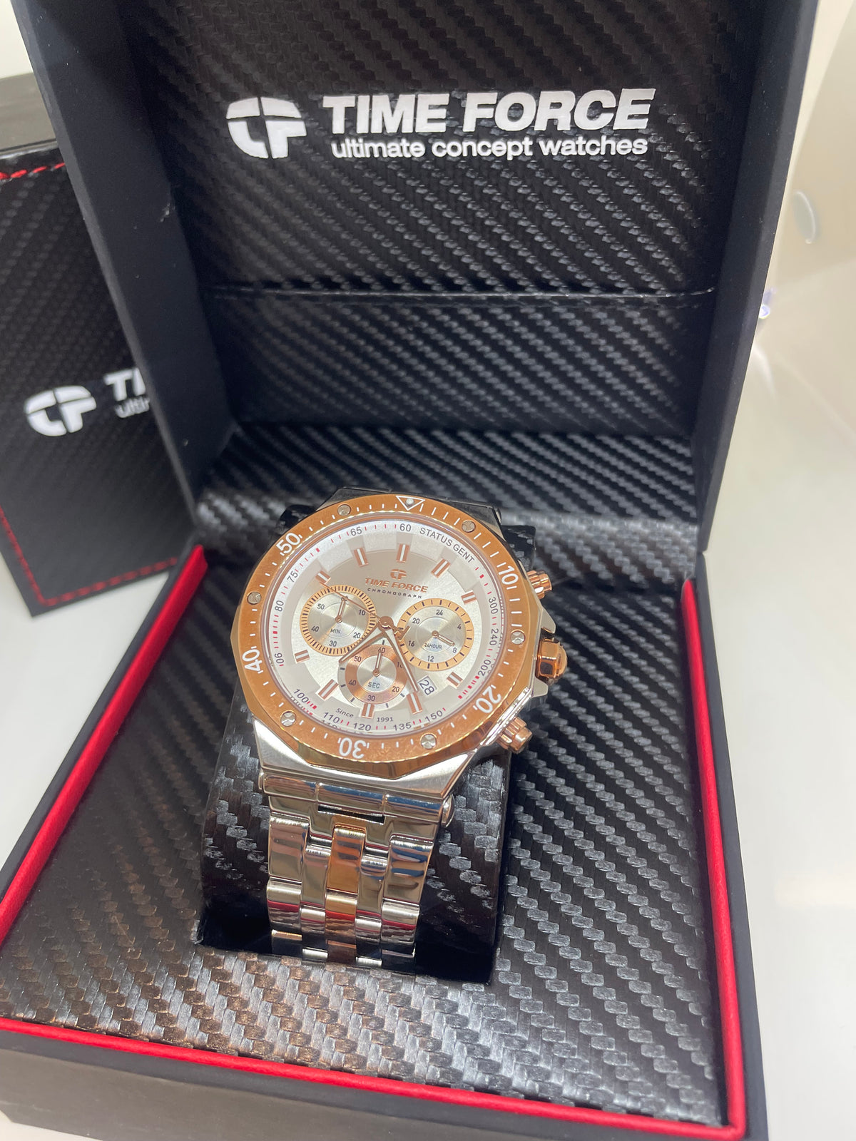 RELOJ TIME FORCE Status Chrono SKU: TF5025MAR-02M