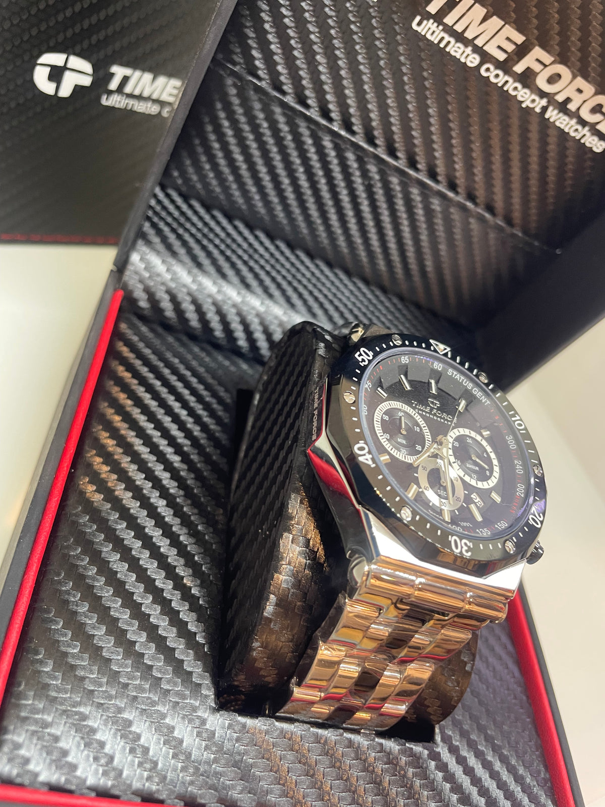 RELOJ TIME FORCE Status Chrono SKU: TF5025MAR-02M