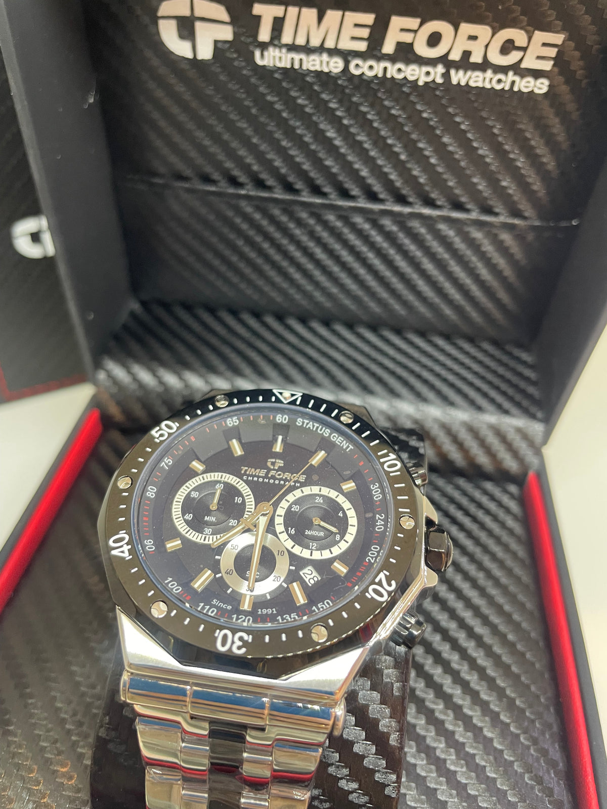 RELOJ TIME FORCE Status Chrono SKU: TF5025MAR-02M