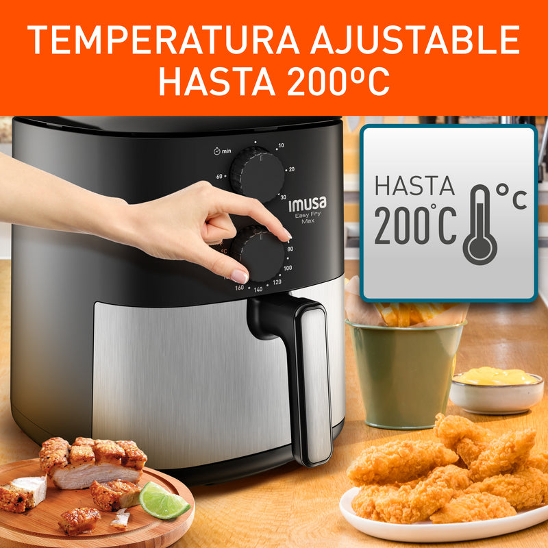 Freidora de aire IMUSA Max 5L mecánica inox